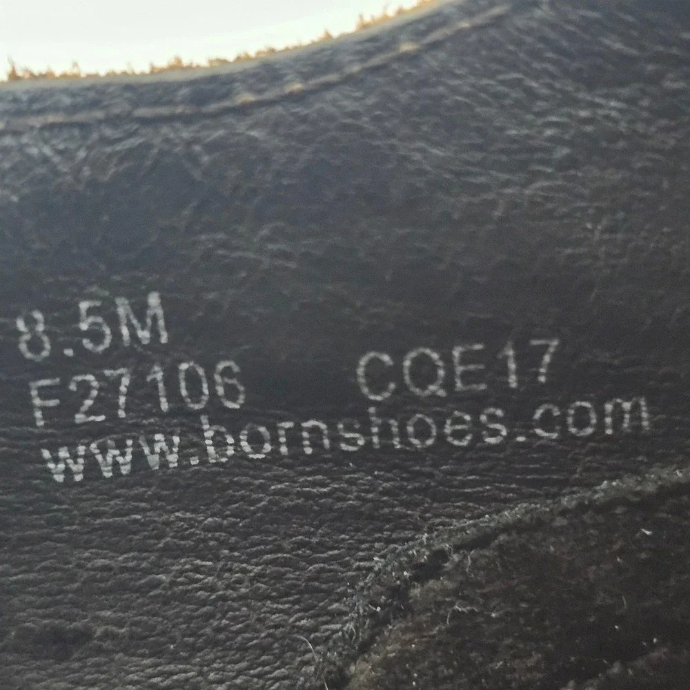 Born Mens F27106 Wingtip Oxford Shoes Tan Brown Leather Suede Brogue 8.5M